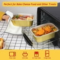 thumbnail image 4 of 30oz  Pans Foil Baking Tins with  20 , 7"x5" Bread Loaf Pan Disposable Cake Tin, Foil Leftover Containers,Deep To Go Containers Holders for Heating Meal Prep, 4 of 6