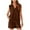 Brown, variant on EINCcm Womens Summer Two Piece Outfits Lounge Sets Sleeveless V Neck Tee Shirts Tops and Shorts Tracksuit with Pockets