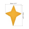 thumbnail image 2 of Uxcell Reflective Stickers, 12 Pack 2.87 x 2.17 Inch Adhesive High Visibility Night Safety Tape Reflector, Yellow, 2 of 5