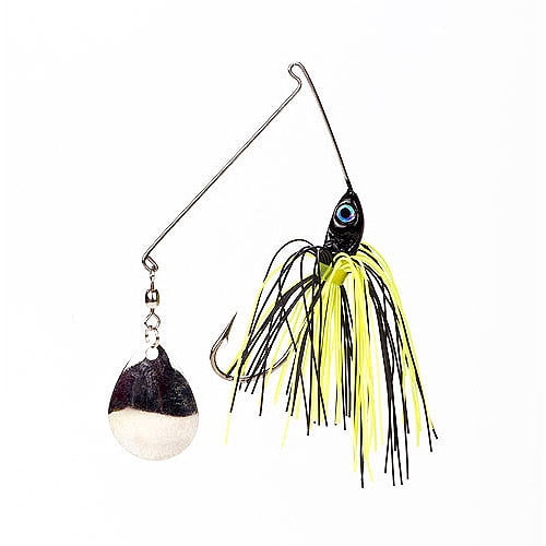 Promo Spinnerbait Lure 1/4 oz Colorado Black Chartreuse