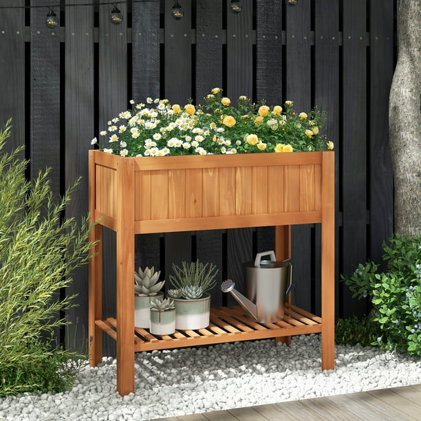 小物入れ Neighborhood garden bed Shelf Costway Raised Garden Bed Elevated Planter Box Shelf Standing