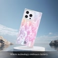 thumbnail image 5 of COCOMII Rectangle for iPhone 13 Pro Max Case, Pink Real Mother of Pearl, 5 of 6