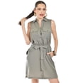 thumbnail image 4 of Vestido camisero de algodon Roman Fashion /Juvenil, 19160 (Verde militar) verde oscuro CH, 4 of 5