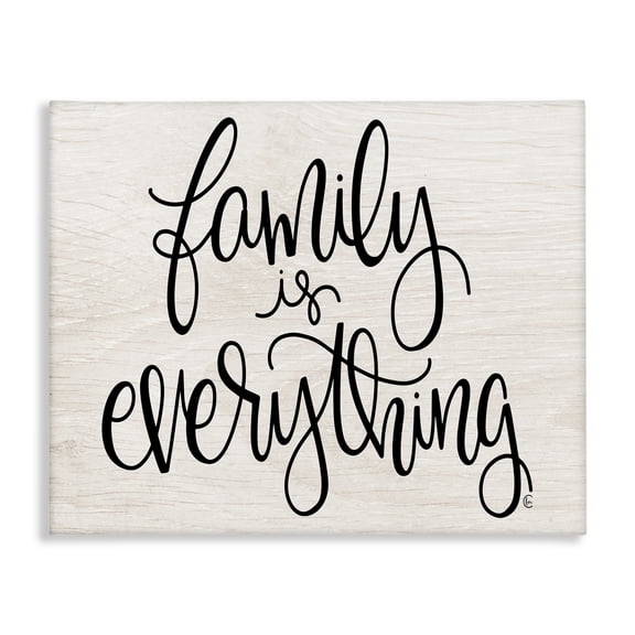 Stupell Industries Traditional Family is Everything Minimal Canvas Art, 20 x 16, by Fearfully Made Creations
