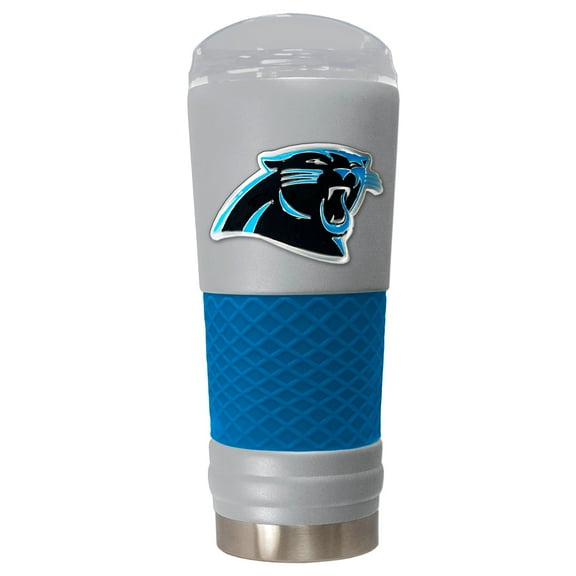 Gray Carolina Panthers 24oz. Powder Coated Draft Travel Mug