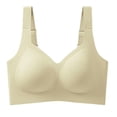 thumbnail image 4 of larppty Bras for Women Push Up Bra Womens No Underwire Women's Wireless Seamless Sports Bras with Support Lift（Light Green， M）, 4 of 5