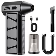 FOUKUS 200000RPM Electric Compressed Air Duster: 2-in-1 Blower and Vacuum, Powerful Mini Blower, 10000mAh Cordless Air Duster