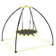 thumbnail image 1 of Jumpking JKBK-UFO Backyard 360 Degree Adjustable Height UFO Swing Set, Yellow, 1 of 6