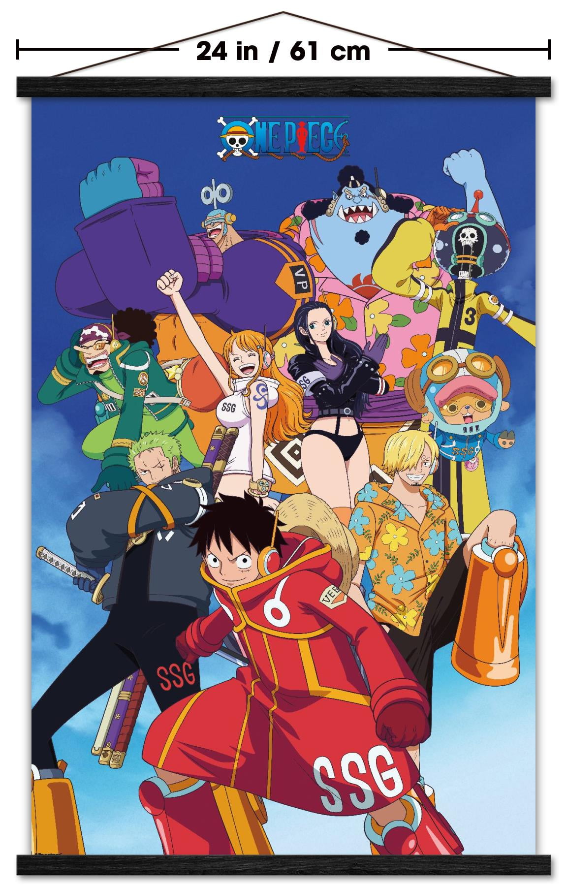 One Piece: Egghead Arc - Voyage 2 Group Wall Poster with Magnetic Frame, 22.375" x 34"