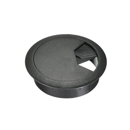 

Cable Hole Cover 2 Plastic Desk Grommet for Wire Organizer 10 Pcs (Black)