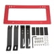 thumbnail image 1 of Soporte de montaje de marco para matrícula delantera de coche, reemplazo de aleación de aluminio para Tesla modelo Y 2017-2022, rojo, 1 of 12