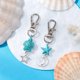thumbnail image 3 of 20 llaveros de tortuga marina de la suerte en 4 estilos, llaveros de océano, turquesa, estrellas de mar de verano, colgantes de animales de playa, llaveros decorativos, 3 of 9