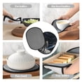 thumbnail image 7 of Naloa Astronaut Standing In The Moon Silicone Pot Holders, Oven Mitts Heat Resistant Hot Pads, Non Slip Pot Holder for Kitchen Baking and Cooking 9.4 x 7.5 Inches, 7 of 7