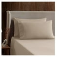 thumbnail image 3 of Split King Sheets for Adjustable Beds - 5 Piece Split King Sheets Set, Deep Pocket, Hotel Luxury, Extra Soft, Breathable and Cooling, Beige Cream Split King Bed Sheets, 3 of 9