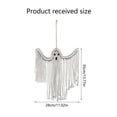 thumbnail image 3 of Teissuly Halloween Hanging Decoration, Halloween Hand-Woven White Hangings Ornaments Pendant, Scary Wall Pendant For Halloween Tree Home Party Decorations Supplies, 3 of 7