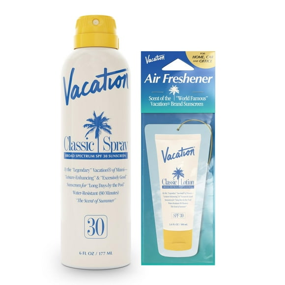 Spray de protección solar Vacation Classic SPF 30 de 177 ml + ambientador