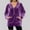 Purple, variant on Enjoytime Womens Zip Up Hoodies Solid Color Long Sleeve Sweatshirts Casual Loose Pullover Tops with Pocket