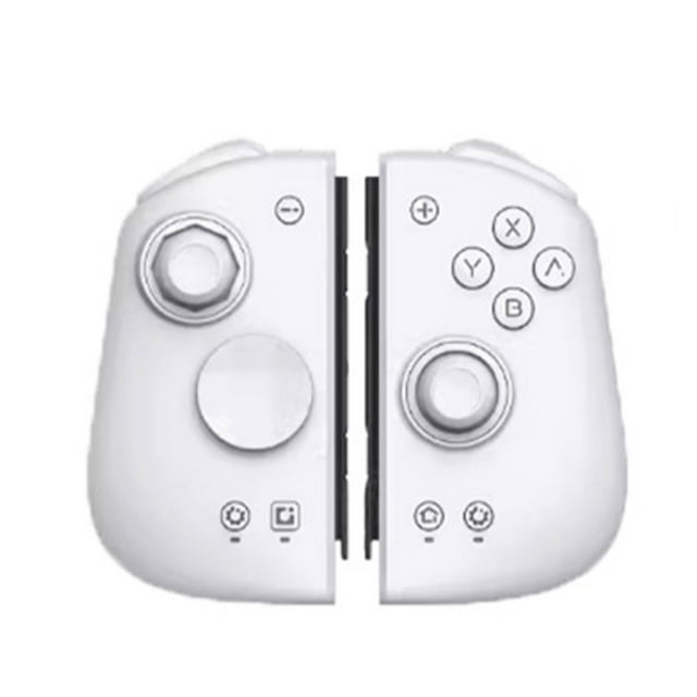 TFixol Magic Pie Gemini II HD Manette Sans Fil pour Switch OLED - Blanc, Bluetooth, Vibration HD, NFC, Mouvement 6 Axes, Boutons Programmables, Design Léger, Longue Durée de Vie de la Pile