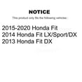 thumbnail image 2 of Genius Rear Coated Brake Drums Pair for Car Honda Fit KG-102040, 2 of 9
