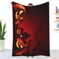 thumbnail image 7 of Gnwei Halloween Flannel Blanket Throw, Pumpkin Soft Fuzzy Plush Cozy Fleece Blankets for Couch Sofa Bed Lounging, Ideal Gifts for Kids Adults Wife Self, 50x60, 7 of 7