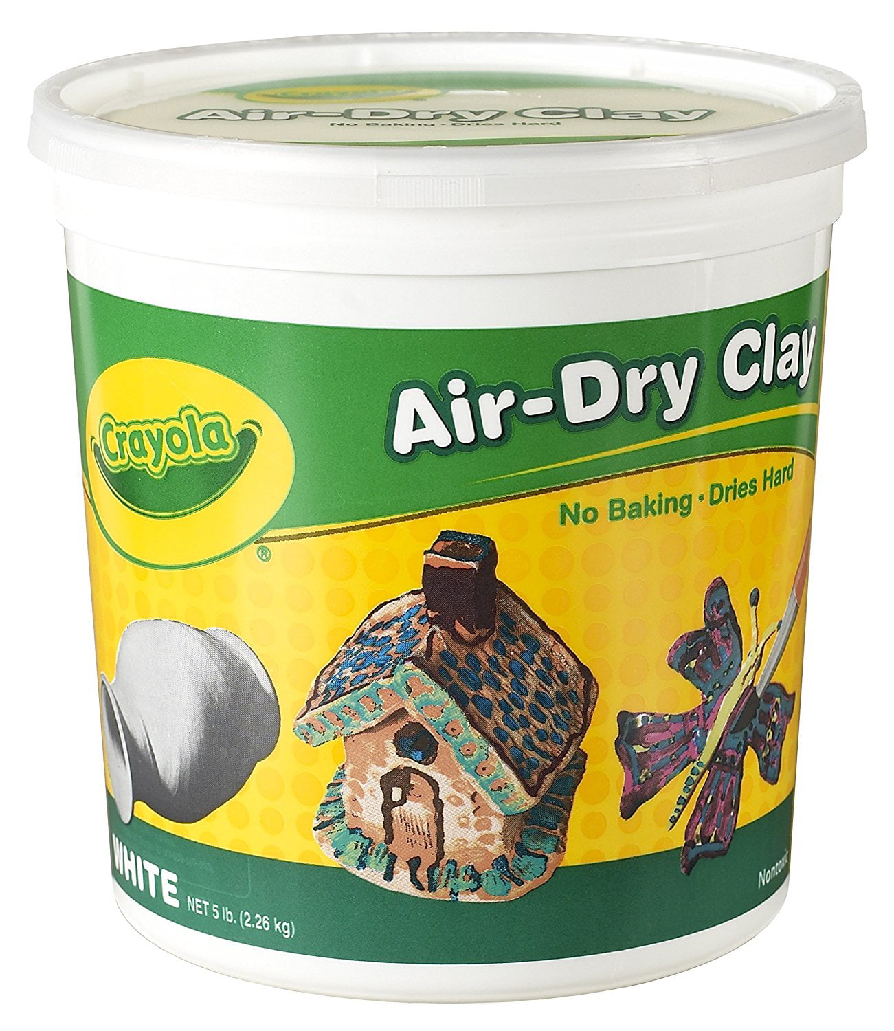 Crayola Air-Dry Clay, White, 5 Lb 