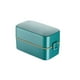 thumbnail image 1 of Bearachild Fiambrera Aislamiento de alimentos Contenedor de mantenimiento fresco Bento Doble capa ABS Cajas de horno microondas para pícnic al aire libre Mostrada Verde Bearachild HA067992-02, 1 of 6