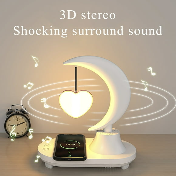 TIMIFIS Bluetooth Speakers Bluetooth Audio Colorful Atmosphere Nightlight Smart Wireless Charging Table Lamp Creative Valentine's Day Birthday Gift Gift