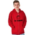 thumbnail image 5 of Thinking Loading Computer Nerd Geek Zip Up Hoodie Men's Women's Brisco Brands X, 5 of 6