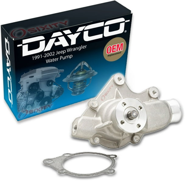 Dayco Engine Water Pump compatible with Jeep Wrangler   L4 L6 1991-2002  Coolant Antifreeze Belts Cooling 