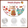 thumbnail image 3 of Xecao Fall Pumpkins Pattern Christmas Tree Skirt Round Xmas Tree Mat Base Cover for Holiday Home Decorations-36", 3 of 6