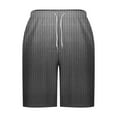 thumbnail image 5 of Ecqkame Men's Swim Trunks Casual Fashion Gradient Color Loose Shorts Pockets Elastic Waist Drawstring Beach Shorts 02-Black XXXXL, 5 of 5