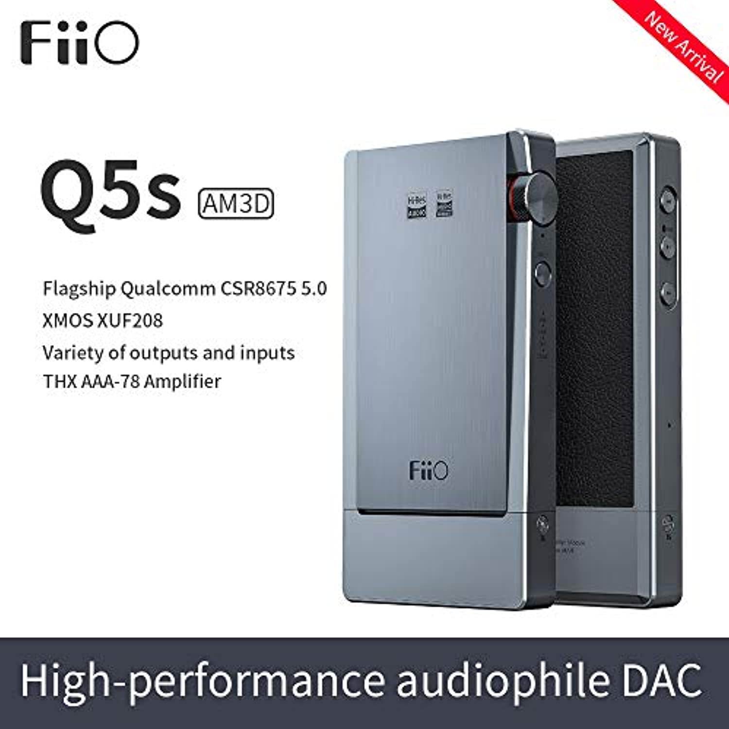 FiiO Q5s with THX-AAA amp AM3D Bluetooth 5.0 DSD | 768K/32Bit DAC