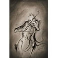 thumbnail image 2 of Allante, Marc 17x24 Gold Ornate Wood Framed with Double Matting Museum Art Print Titled - The Cellist, 2 of 4