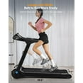 thumbnail image 5 of 2024 New 4.0HP Folding Treadmill, 0.6-8.7mph, 400LB Max, Foldable Without Installation, with LCD Monitor and Pulse Detection for Office and Home Exercise, 5 of 7
