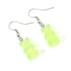 thumbnail image 5 of Minnieouse Pendiente de gota con forma de oso de dibujos animados, accesorios populares encantadores, pendientes colgantes de patrón largo, boda, Verde 10piezas, 5 of 6
