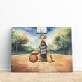 thumbnail image 3 of Happy Father's Day Airedale Terrier Playing Basketball with Best Dad Jersey Horizontal Matte Canvas Poster Dale Waterside Dog Lover Wall Art Home Decor - 13006, 3 of 5