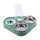 thumbnail image 1 of Comedero automático 3 en 1 para mascotas, plato de agua y comida, cuenco para perros, estación de alimentación para el hogar Verde, 1 of 9
