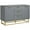 Grey, variant on HOMCOM 3-Door Storage Cabinet Sideboard for Dining Room, Living Room
