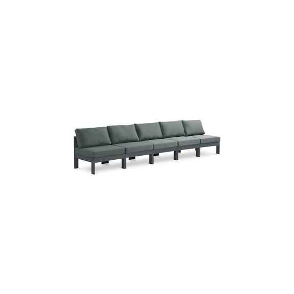 Meridian Furniture Nizuc Grey Outdoor Patio Modular Sofa