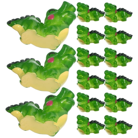 FENGGUIQU 30 Pieces Mini Resin Alligator Figurines for Reptile Tank Decor, Terrarium Accessories, Small Animal Habitat Decoration