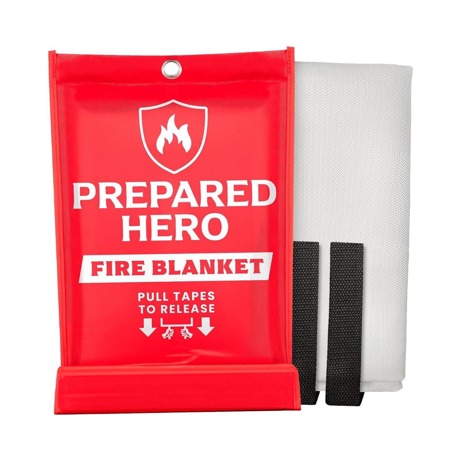 Preboun 6-Pack Fire Retardant Military Blankets – Thick & Warm Survival Blankets For Camping, Emergency, Home – 60” X 80”, Light Gray