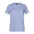 thumbnail image 4 of Dalix Be Kind Embroidered Cotton Relaxed Fit Short Sleeve Crewneck Tee Shirt Women in Lavender Blue 2XL XX-Large, 4 of 5
