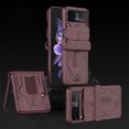 thumbnail image 1 of for Samsung Galaxy Z Flip 4 Magnetic Hinged Folding Case, Military Grade Armor Sliding Lens Cover Raised Lip Protection Anti-Drop Shockproof Rugged Case For ZFlip 4 6.7 inch, Black, 1 of 8