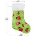 thumbnail image 2 of Coolnut 2 Pack Flowers and Ladybug Christmas Stockings 17.7 Inch Gift Holders for Party Holiday Decorations Ornaments（534） Decor Gifts, 2 of 7