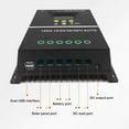 thumbnail image 4 of Contrôleur de Panneau Solaire, 12V 24V 36V 48V Adaptatif Rétro-Éclairé LCD Contrôleur Solaire Multifonctions pour Station de Base, 4 of 8