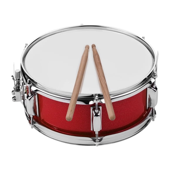 SHUAIGUO 12inch Snare Drum with Drumsticks Shoulder Strap Drum Key Percussion Instrument for Students Beginners Marching Snare Dr