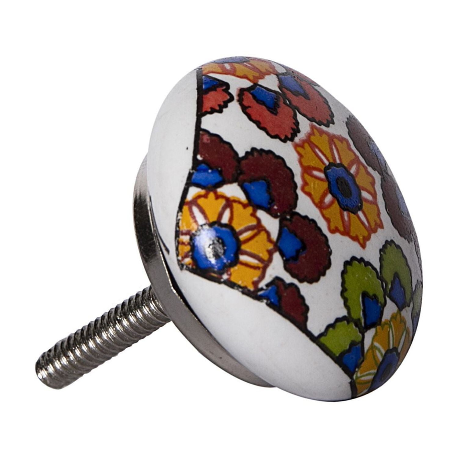 KNOB-IT POIGNÉES PEINTE À LA MAIN EN CÉRAMIQUE (12 pqt) K000012