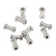 thumbnail image 5 of Columnas es uminio de doble cabeza, 10 Uds., Pilar plateado para piezas de accesorios 3x10mm Yotijar Columna de aluminio de doble cabezal, 5 of 7