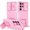 Pink, variant on Decase for Samsung Galaxy S25 Ultra Case with Slide Cover, Silicone TPU Bumper Tough PC Cover with Kickstand, Military Shockproof Protective Phone Case for Samsung S25 Ultra,Pink