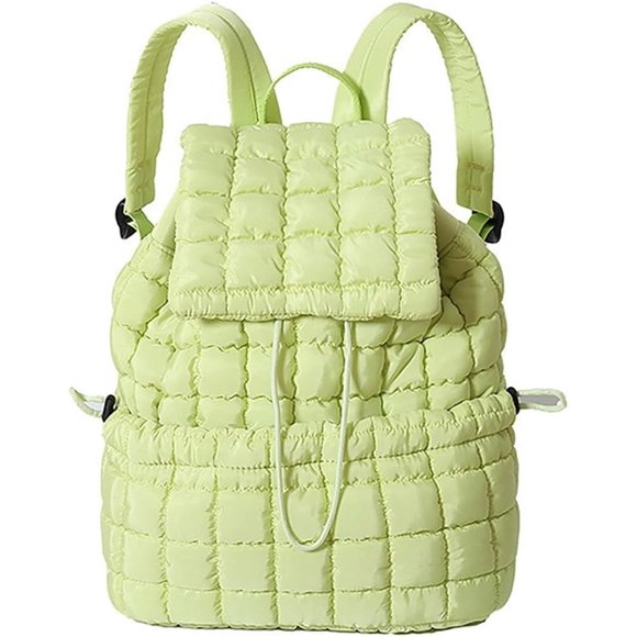 LHSHID Backpack for Women Large Puffer Quilted Backpack Purse Lightweight Bubble Work Travel Backpack for Women